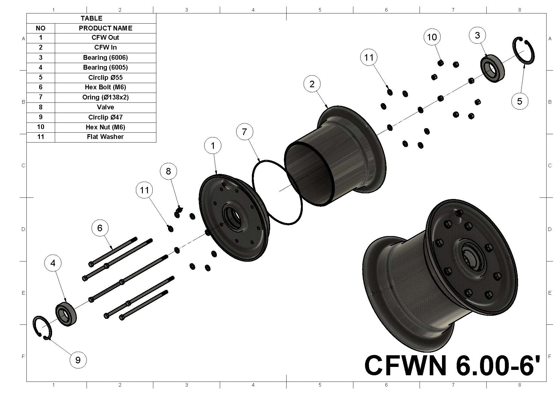 CFWB6X6 (6.00-6” carbon fiber wheel)
